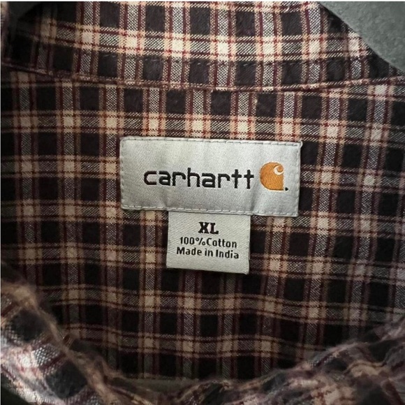 Carhartt checked men’s button up shirt - Picture 3 of 3